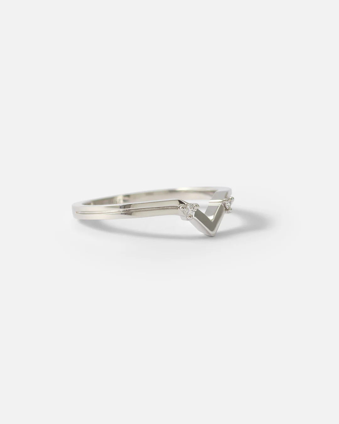 Canal / Curved 2 Stone Ring - Image 3