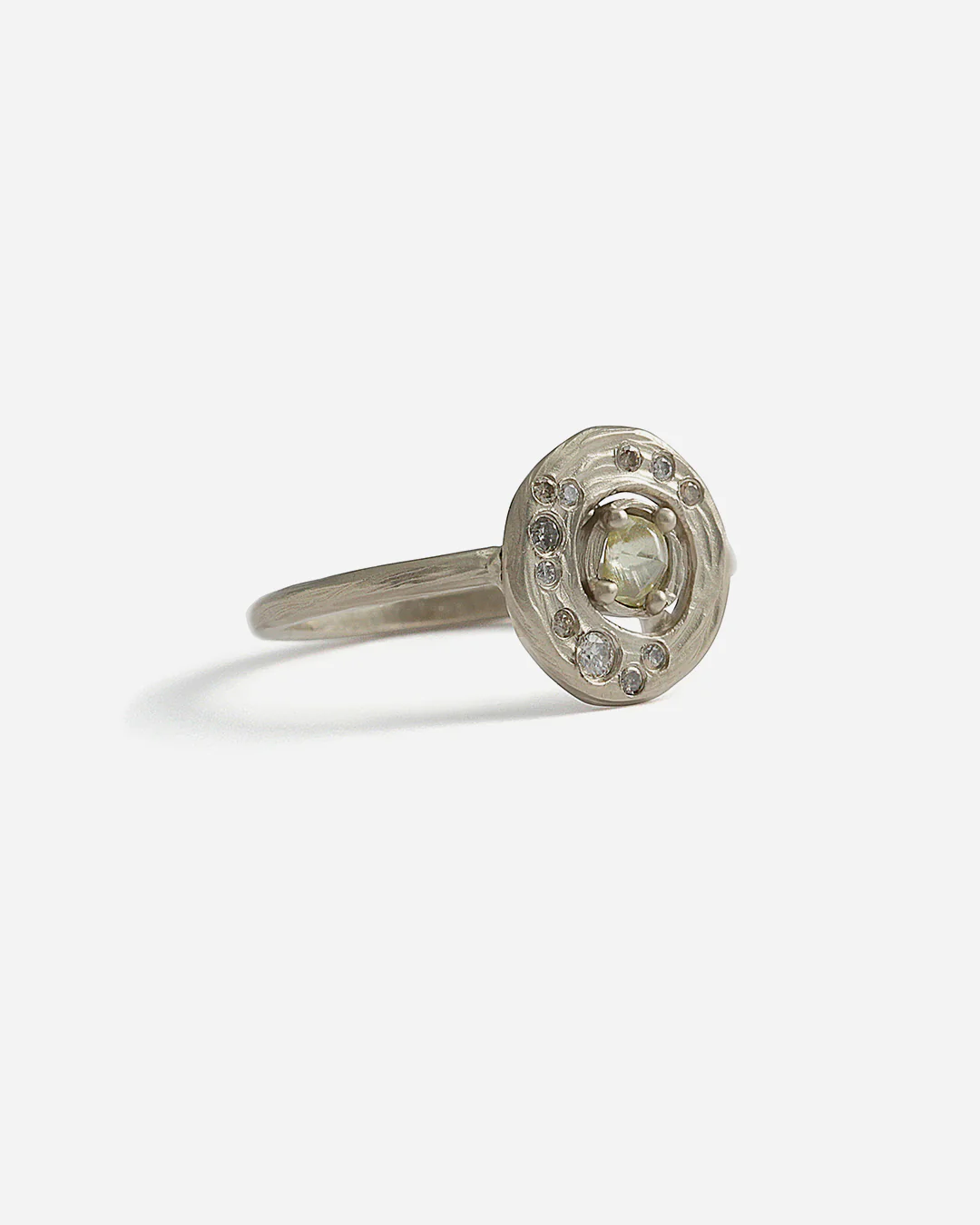 Cosmo 3 / Natural Yellow Raw Diamond Ring - Image 3