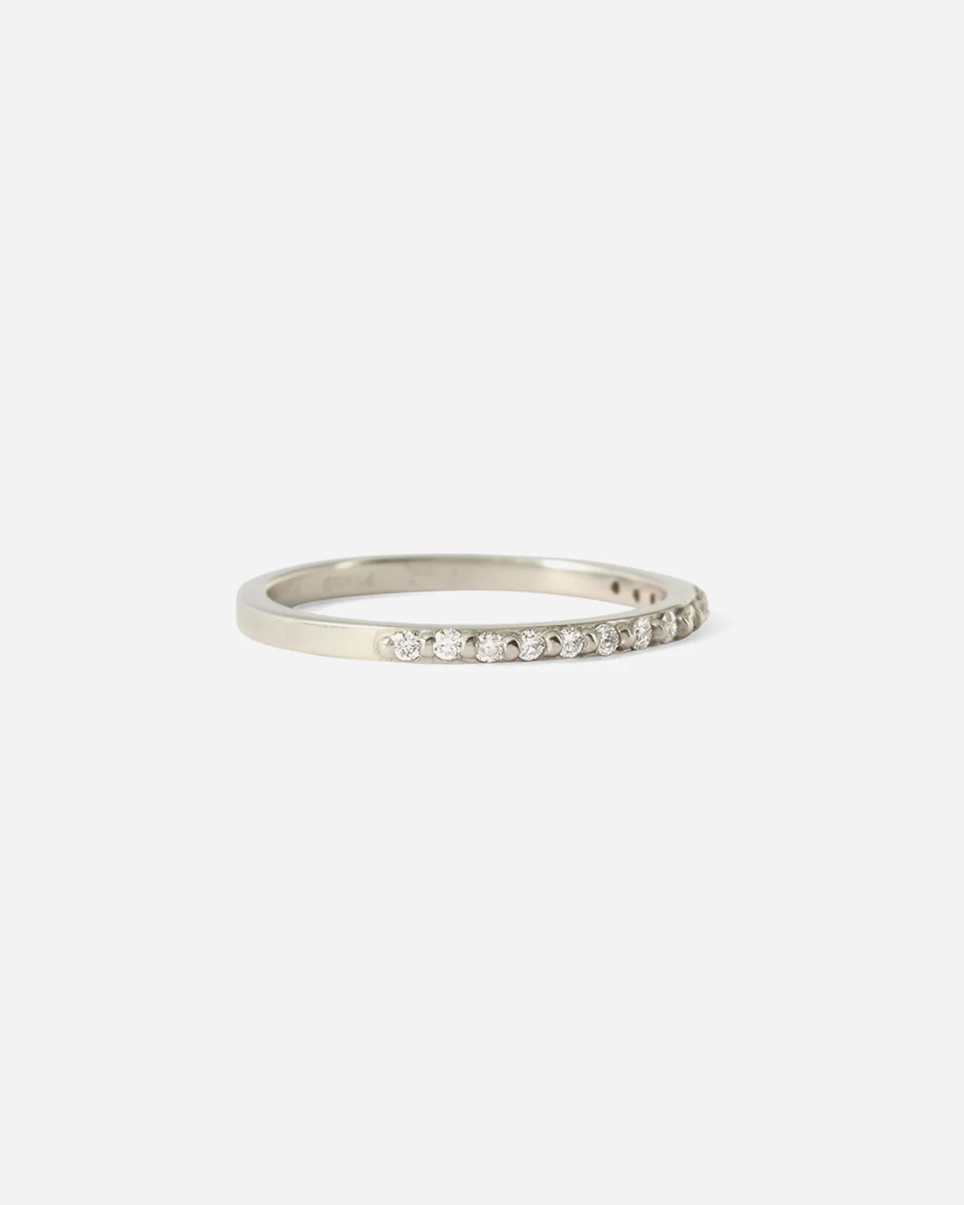 Dew / 1.3mm Round White Diamond Band - Image 3