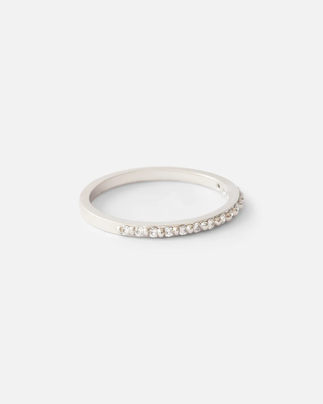 Dew / 1.3mm Round White Diamond Band - Image 5