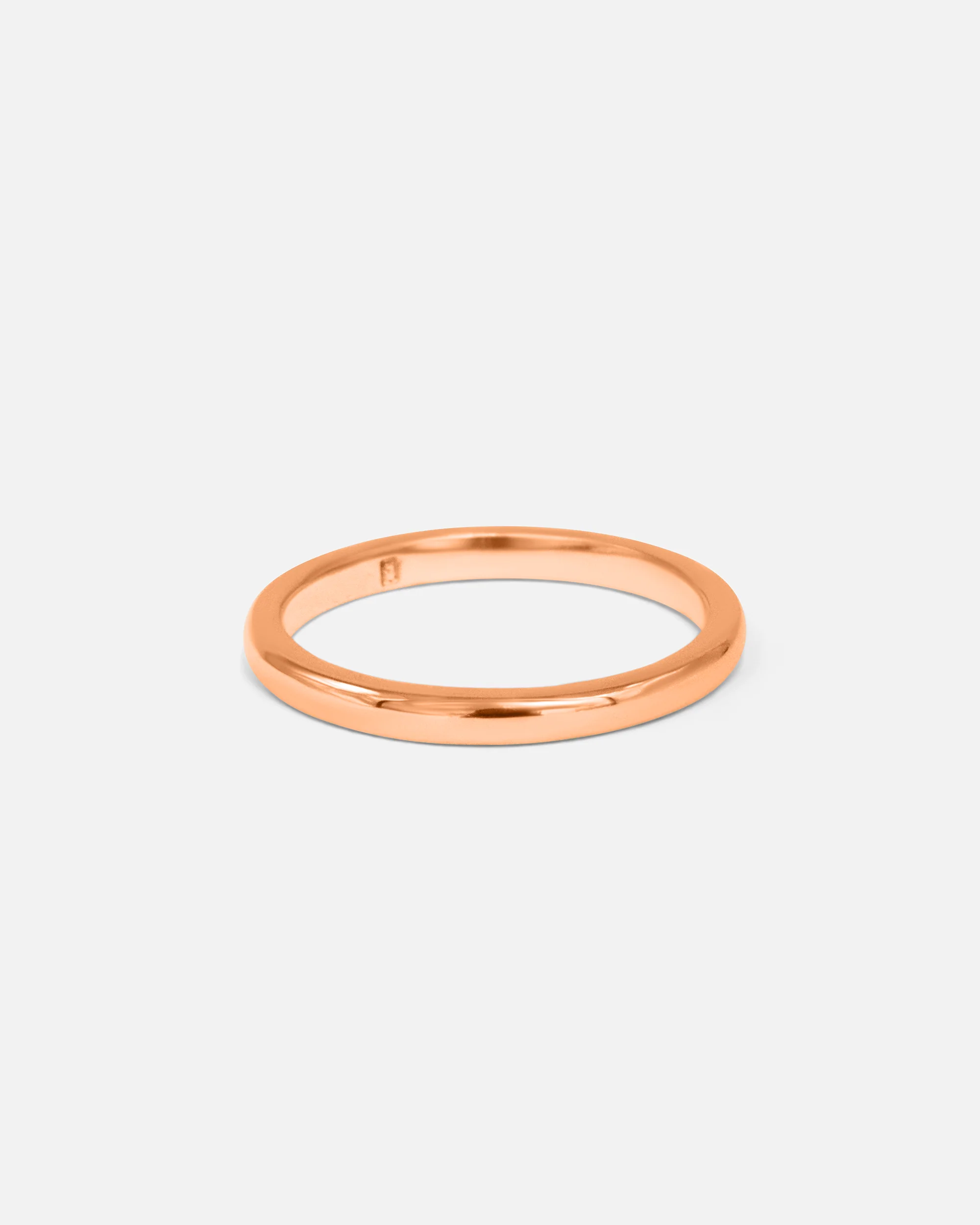 Dome Band / 2mm in Rose Gold - Image 4
