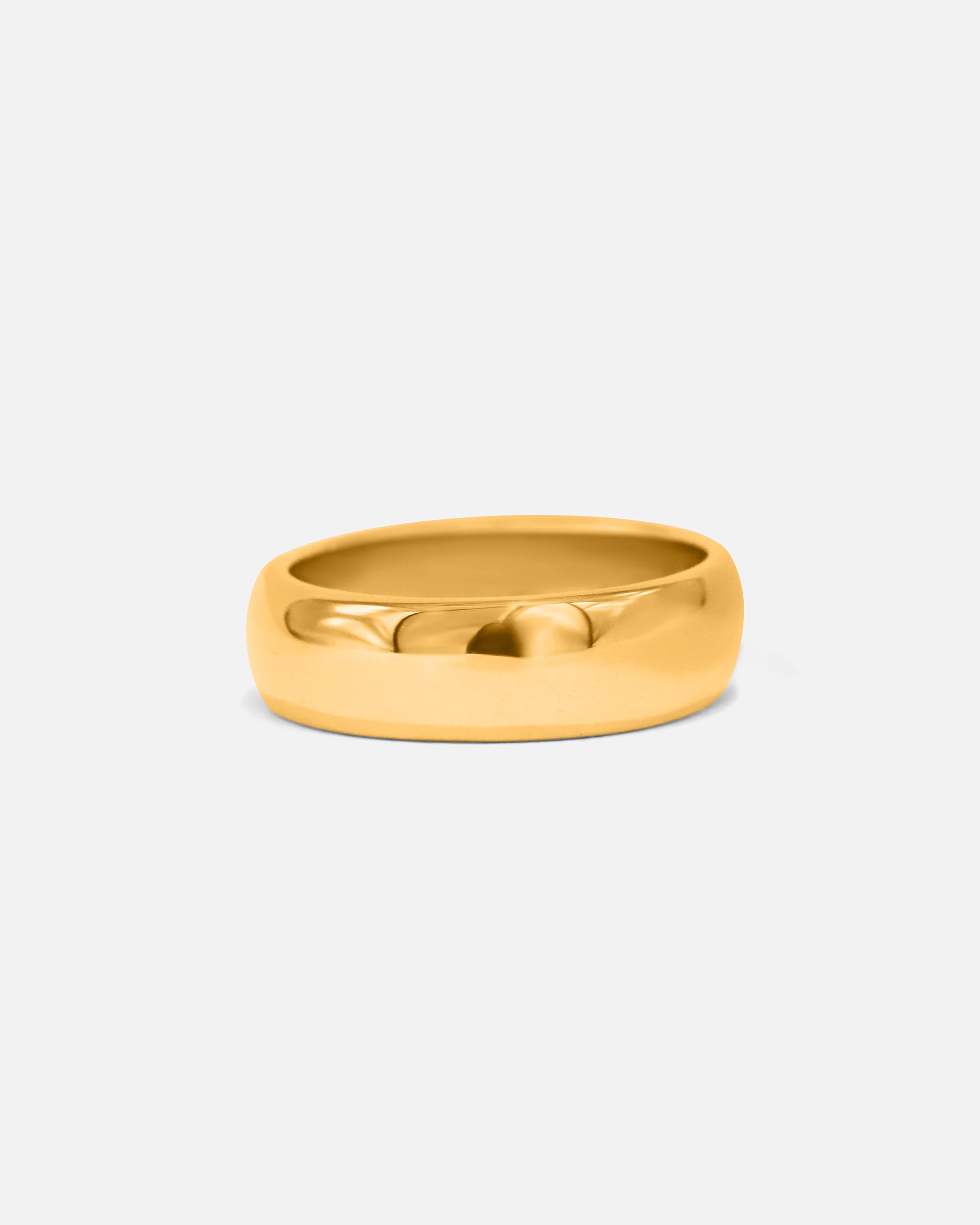 Dome Band / 6mm in Yellow Gold - Image 3