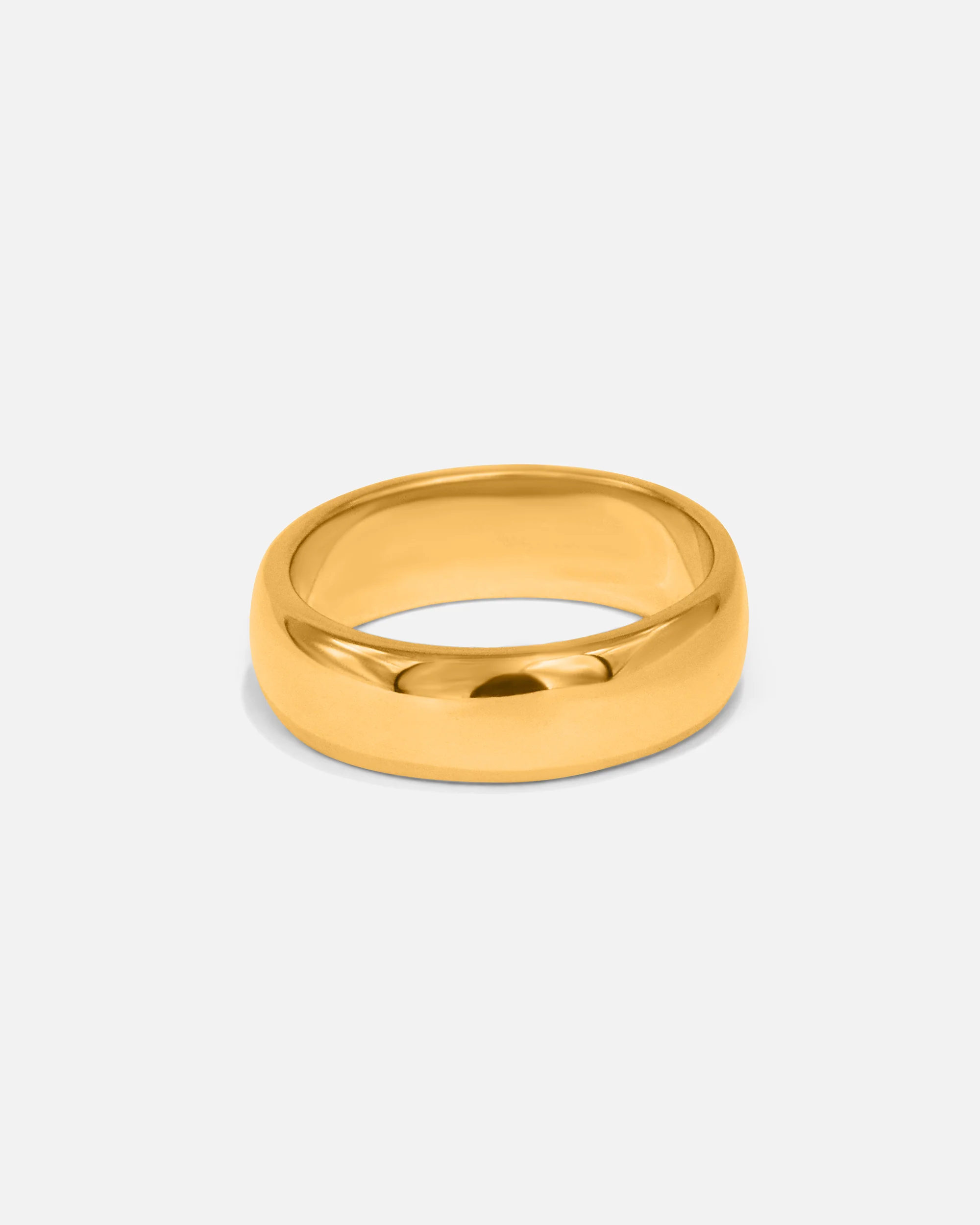 Dome Band / 6mm in Yellow Gold - Image 4