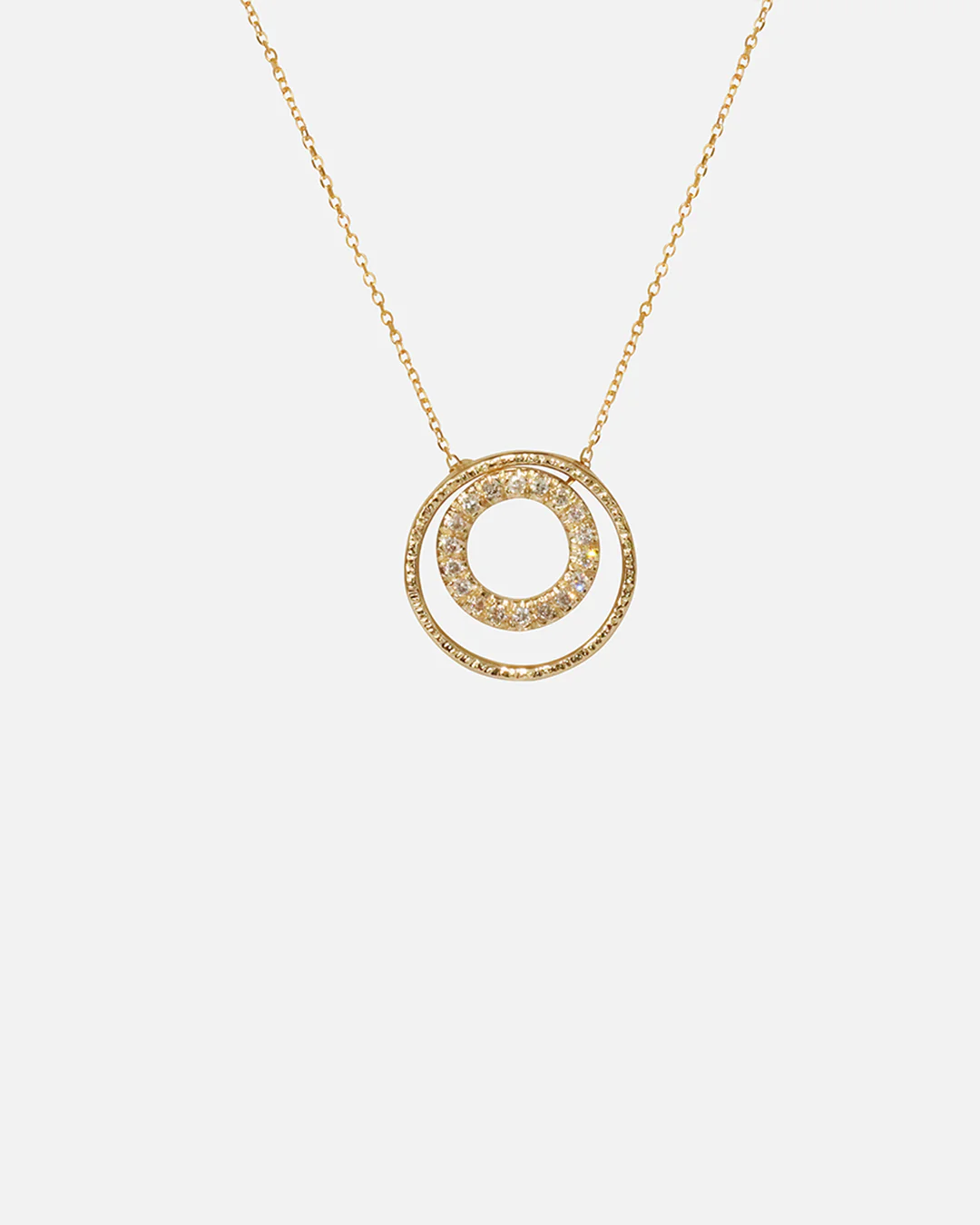 Double Circle Necklace