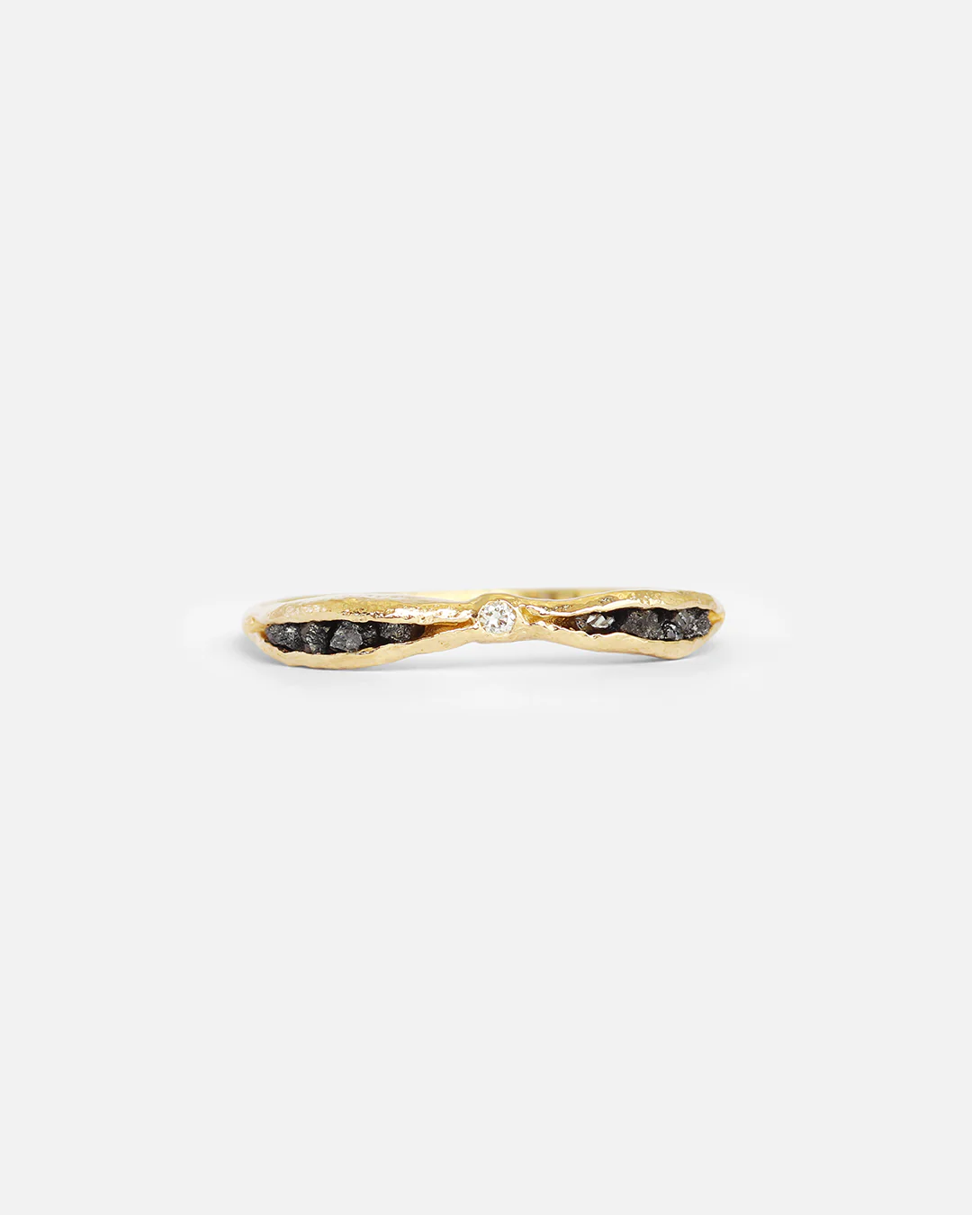 Rough Colored Diamond / Ring in Yellow Gold