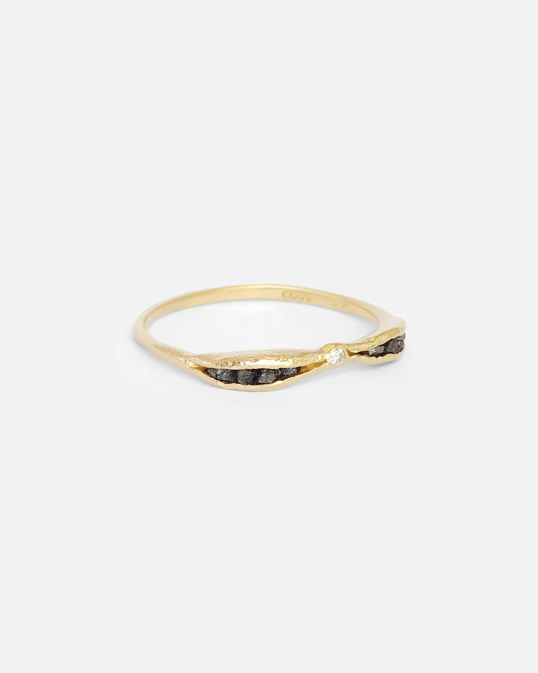 Rough Colored Diamond / Ring in Yellow Gold - Image 2