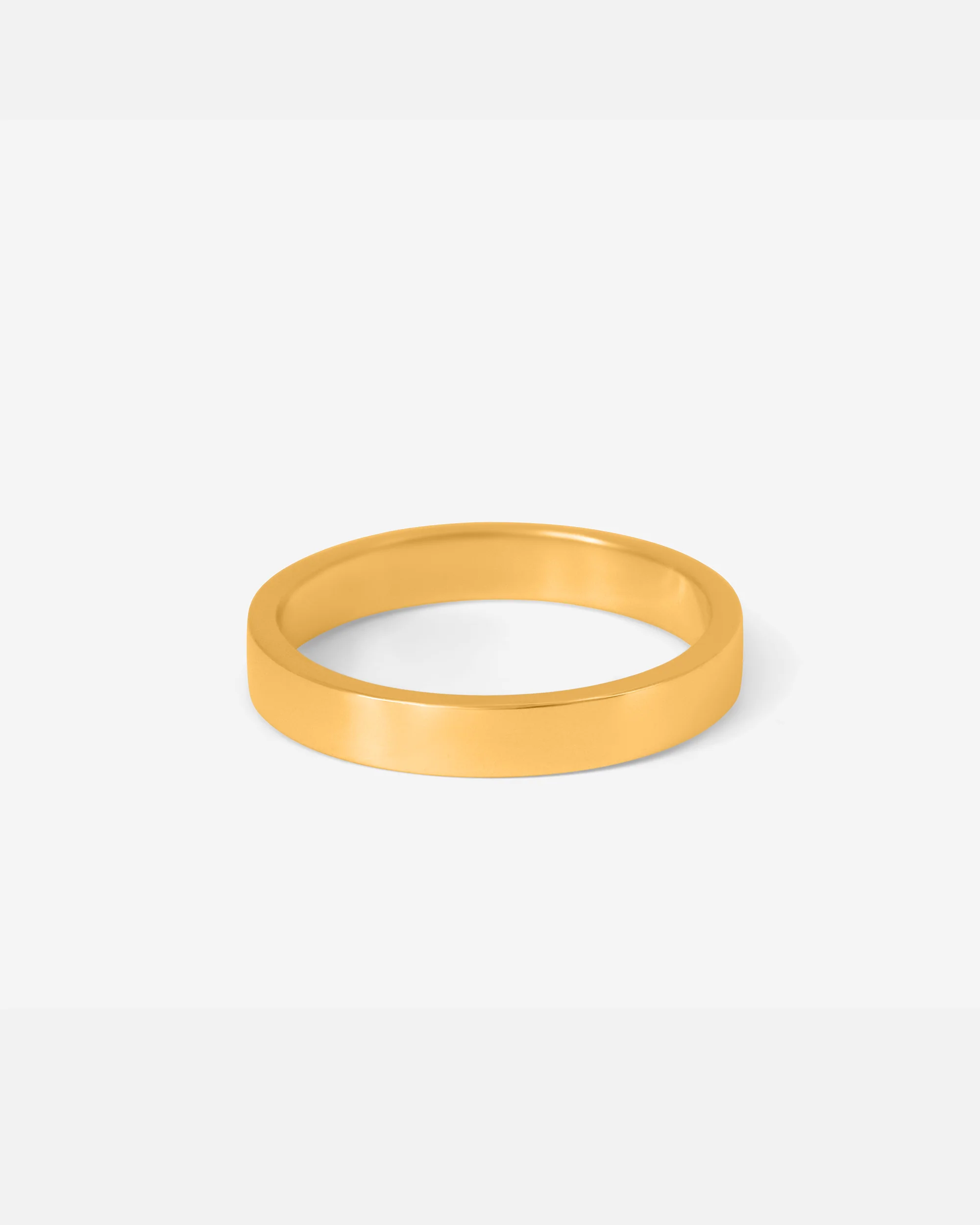 Flat Band / 3.5mm in Yellow Gold - Image 4