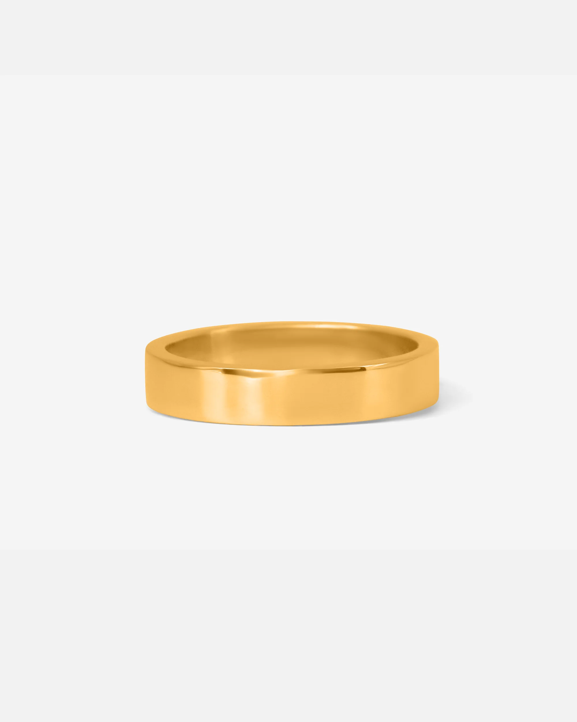 Flat Band / 4.5mm in Yellow Gold - Image 3