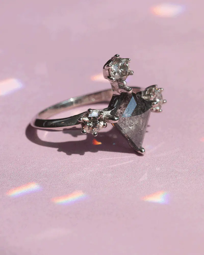 Kyte / Salt + Pepper Diamond Ring - Image 4