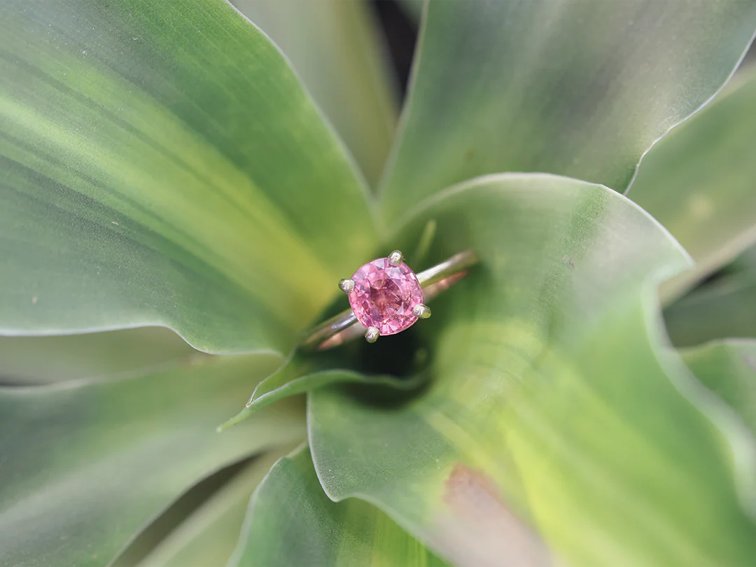 Lara / Neon Pink Spinel Ring - Image 3
