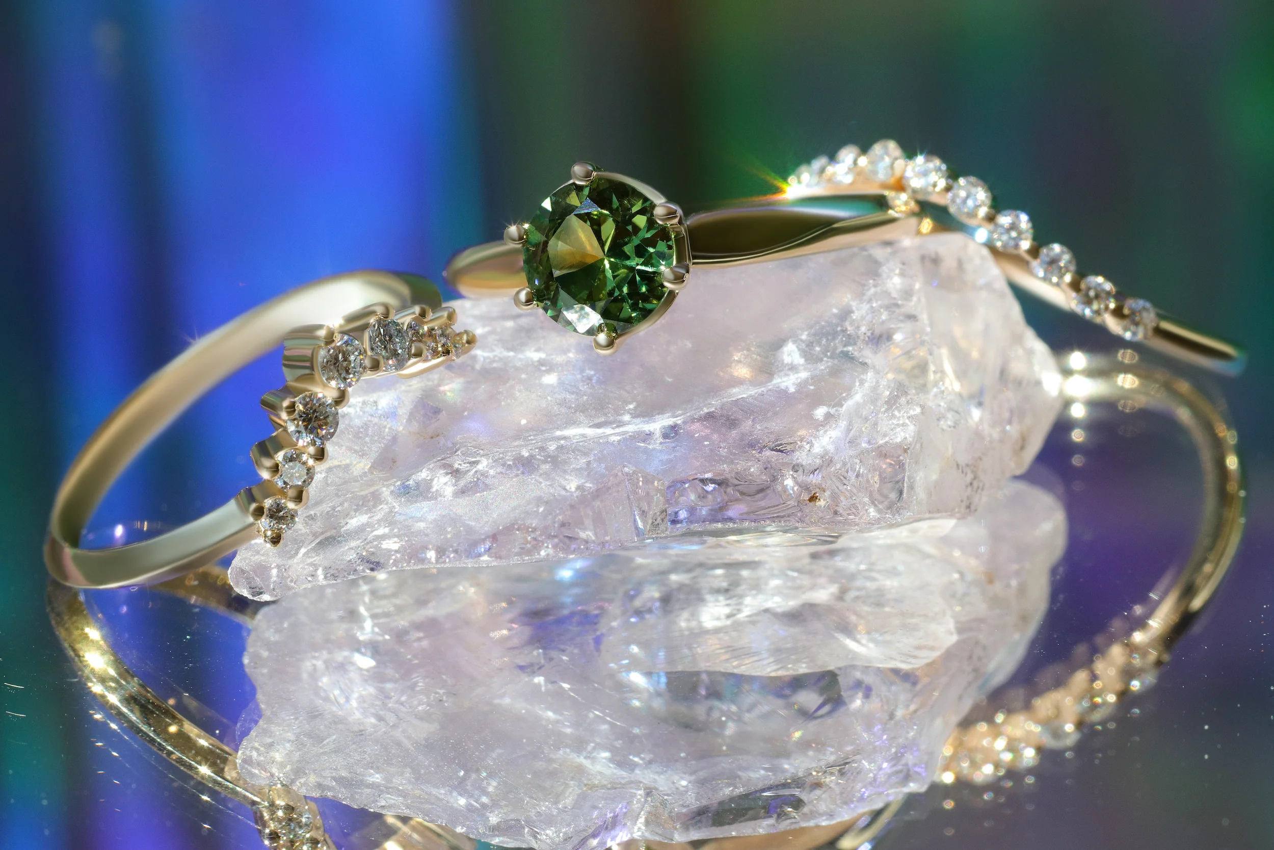 Leigh / Round Sapphire Ring - Image 4