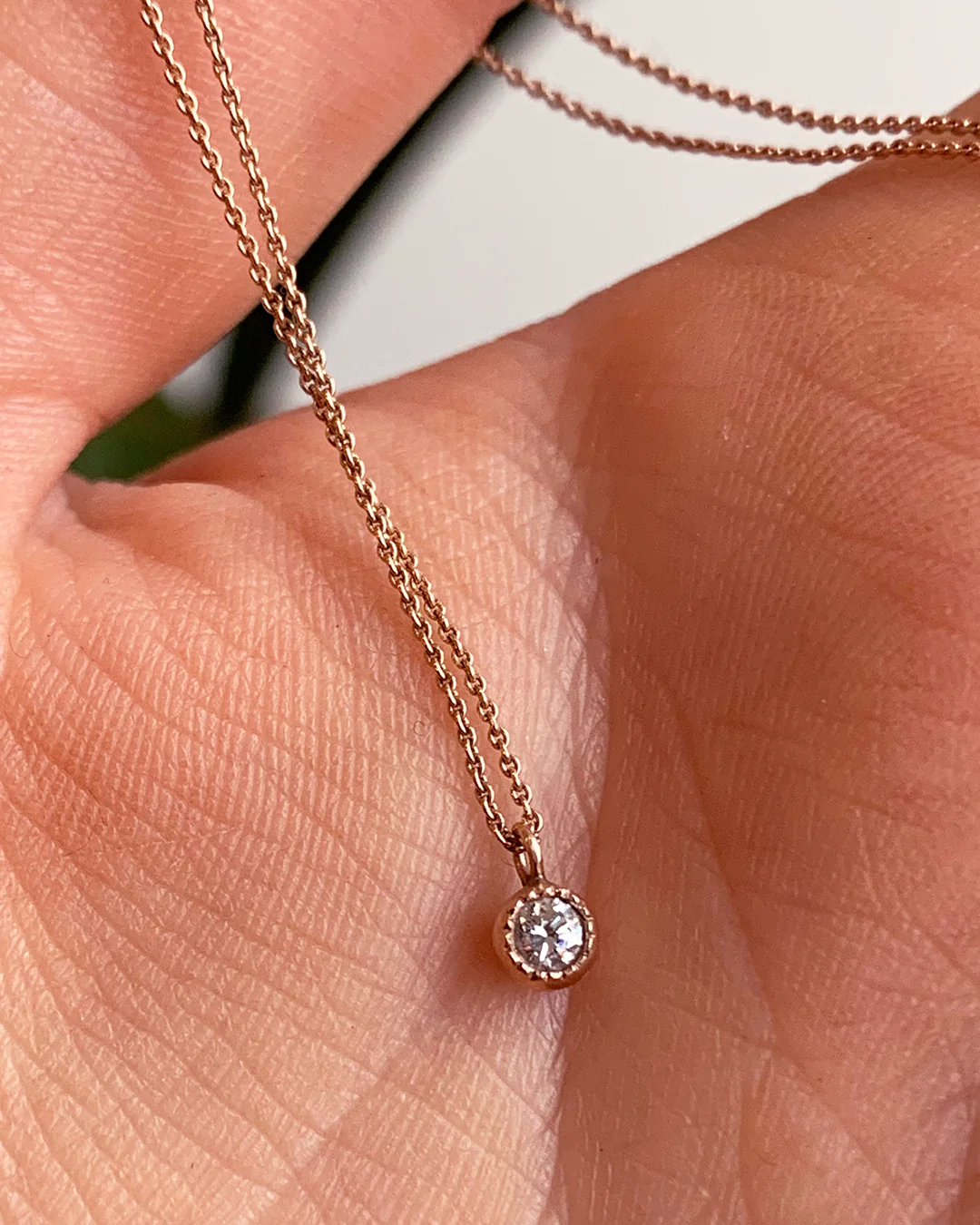 Melee Ball / White Diamond Pendant - Image 5