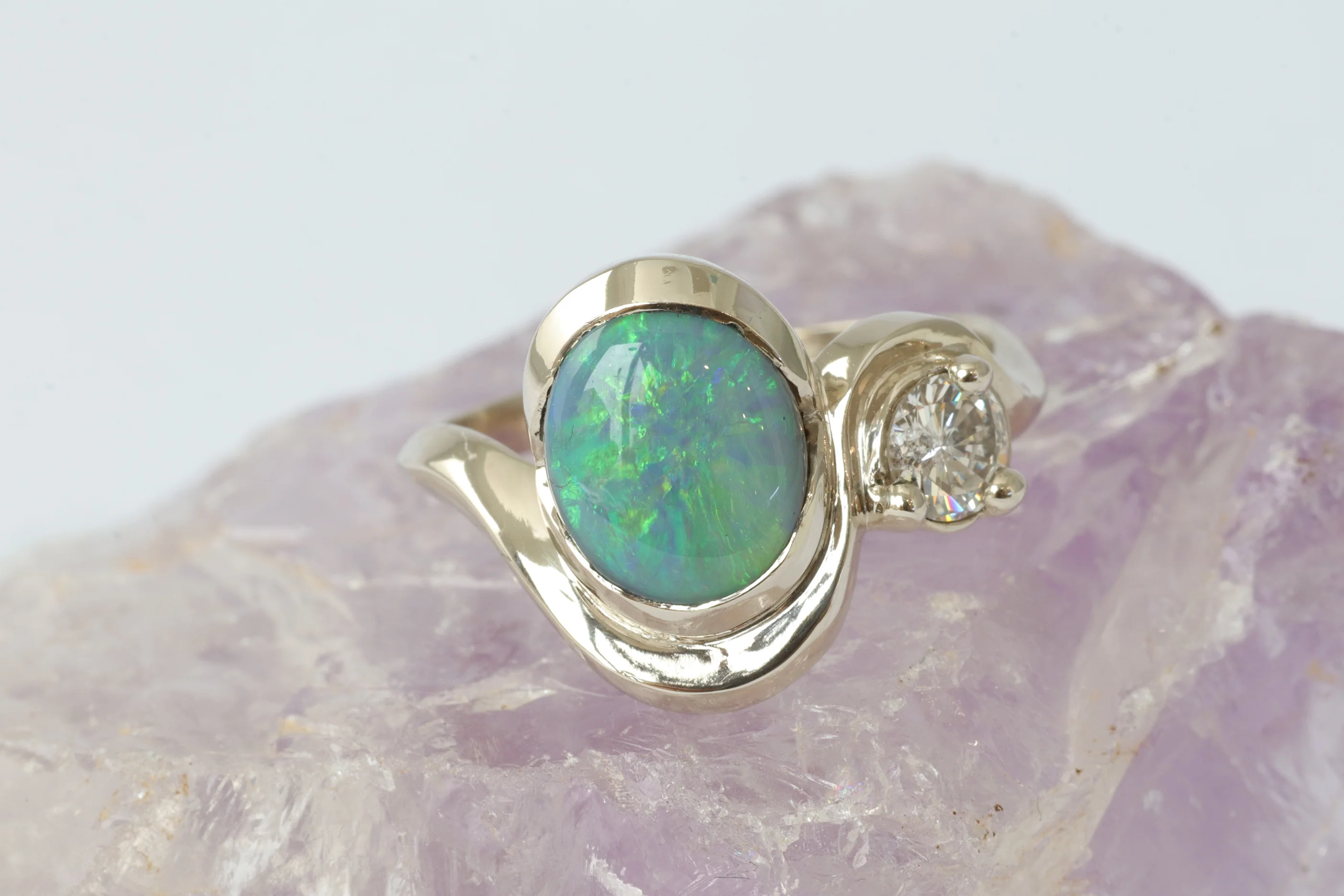 Opal Curve Ring - Image 3