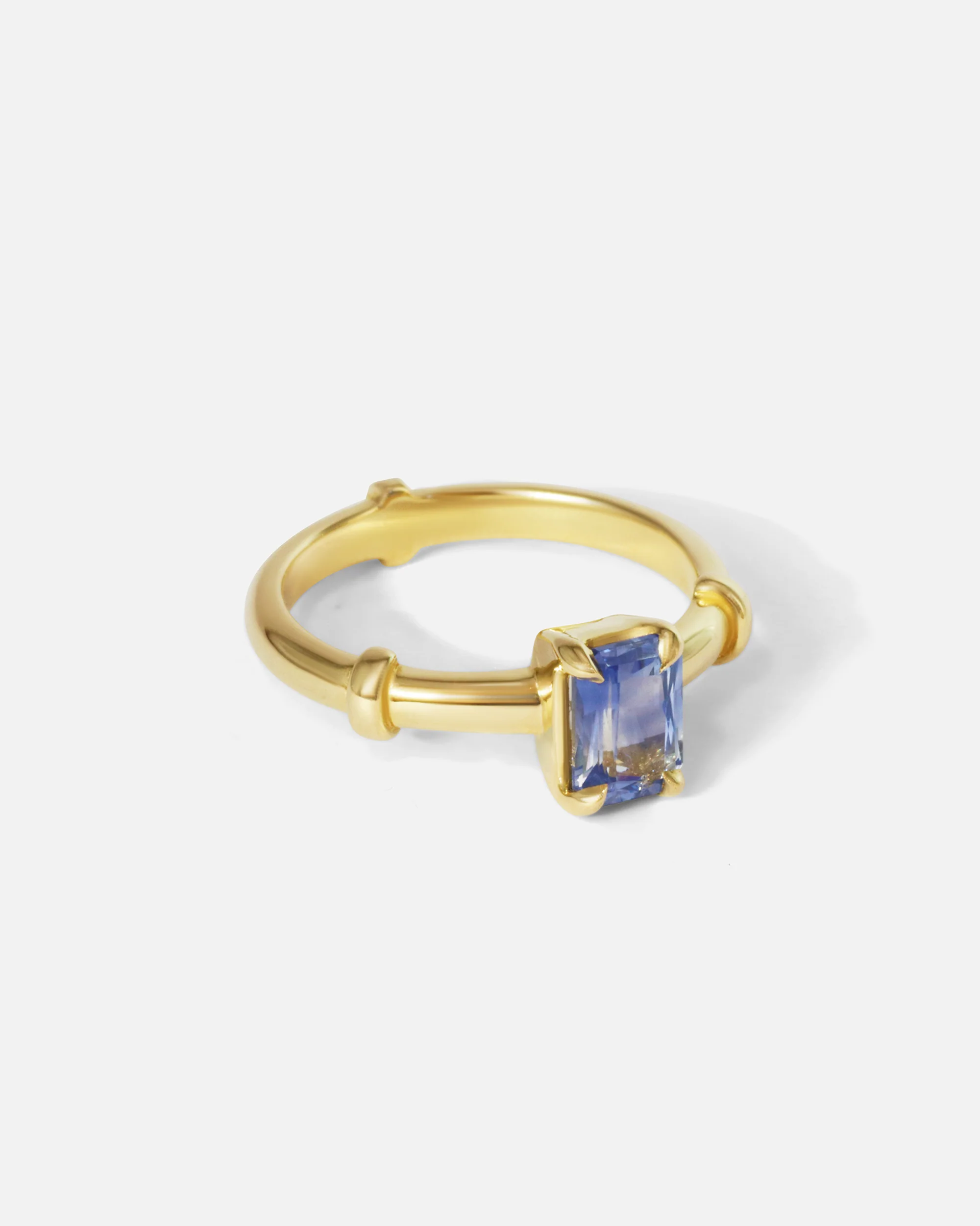 Orion Solitaire Blue Sapphire Ring - Image 2