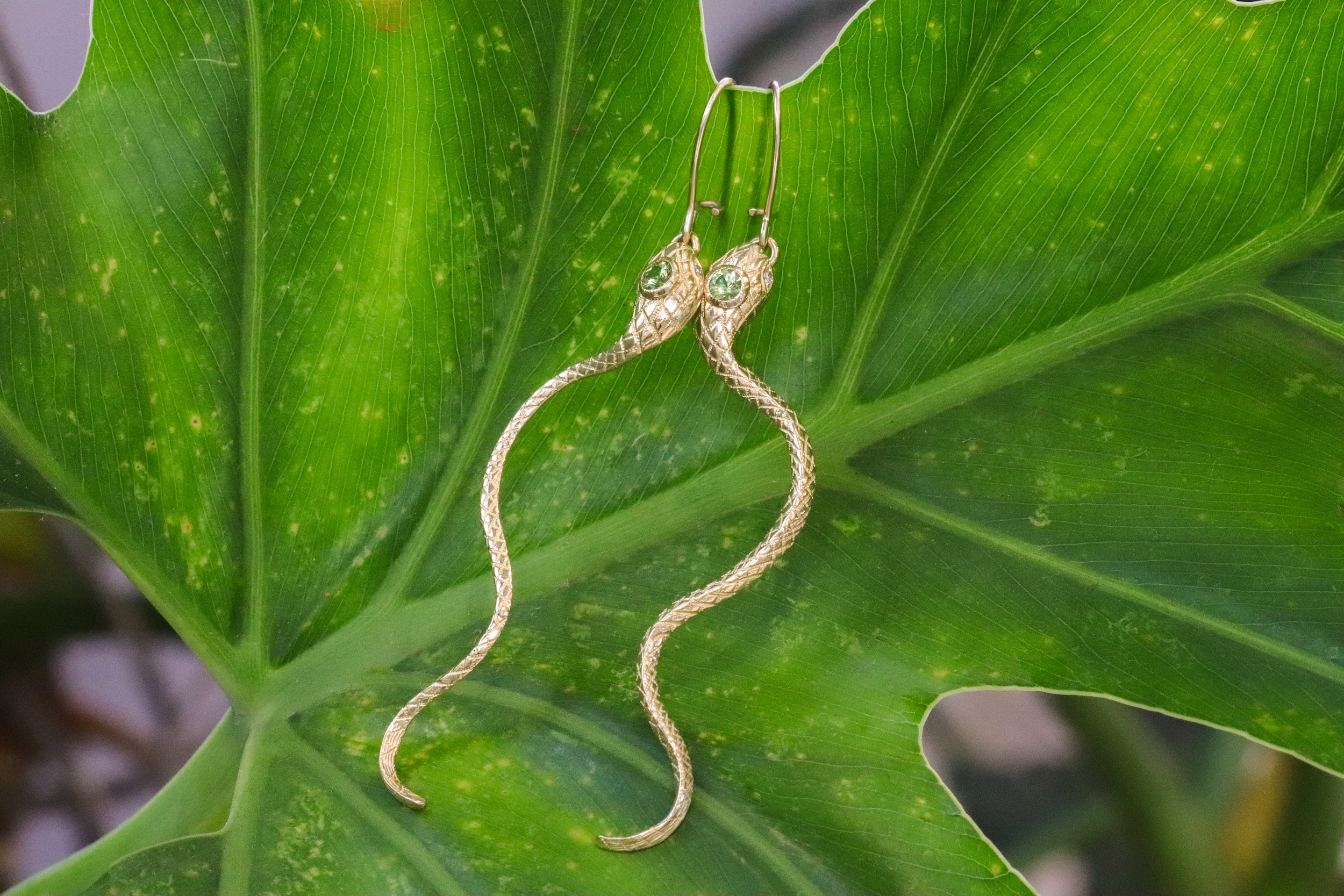 Ornata Ophidia Shepherd Hook Earrings - Image 3