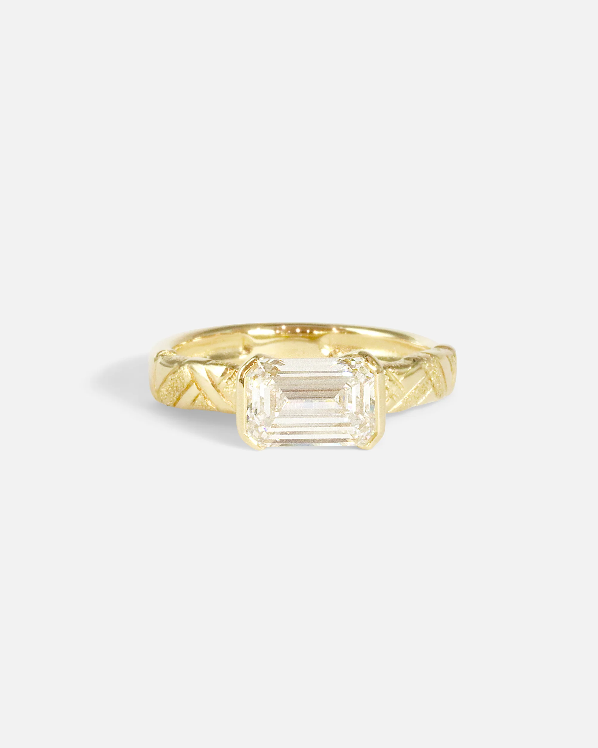 Paths / Emerald Cut Ring