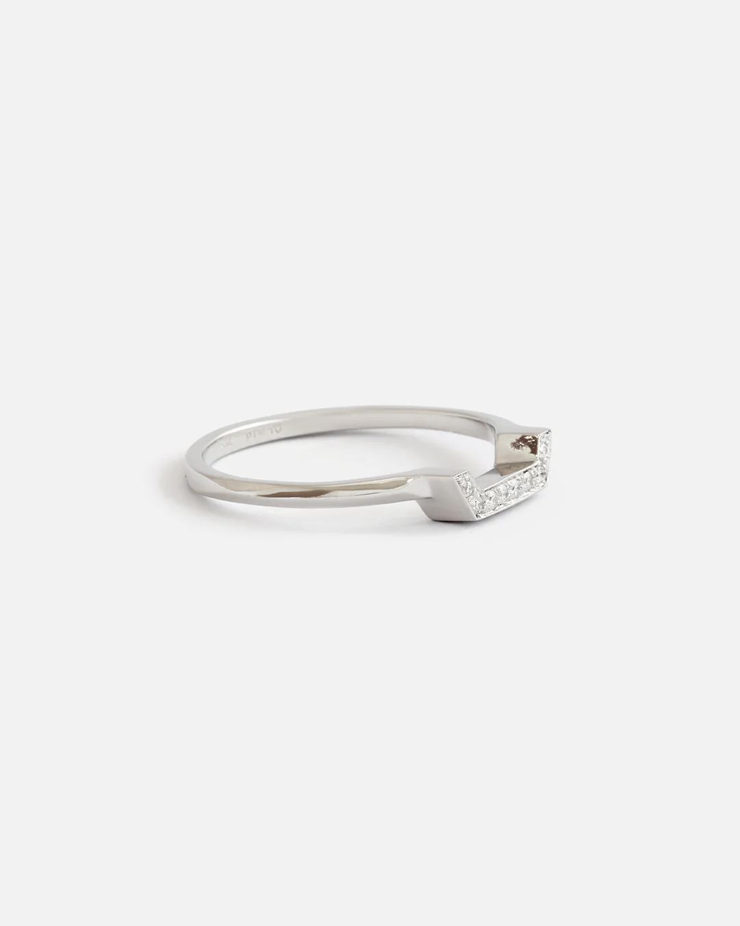 Pave Setting / Bottom Stackable Ring - Image 2