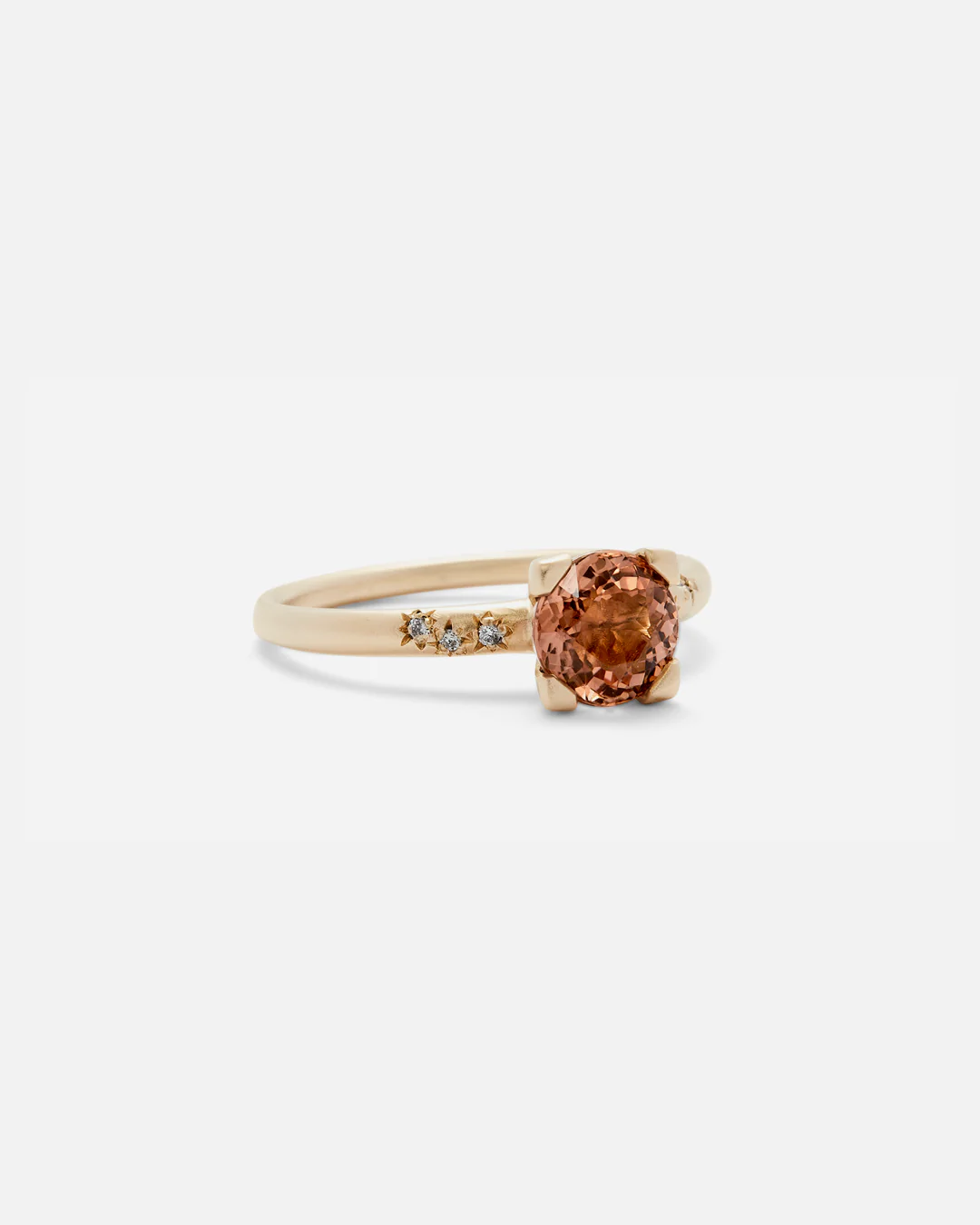 Moon / PM3 Star Orange-Pink Tourmaline Ring - Image 3