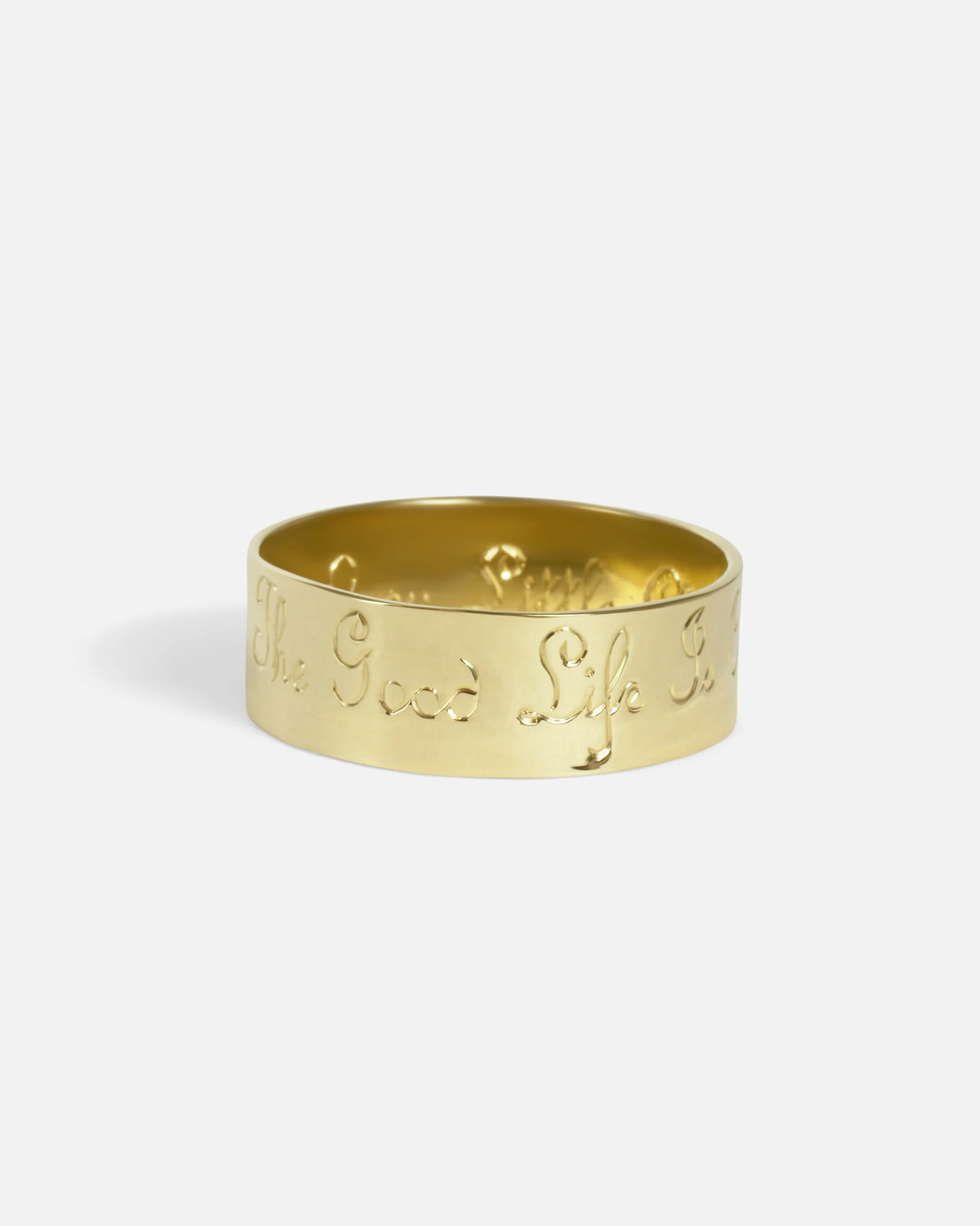 Poesie-on-the-Outside Wedding Band
