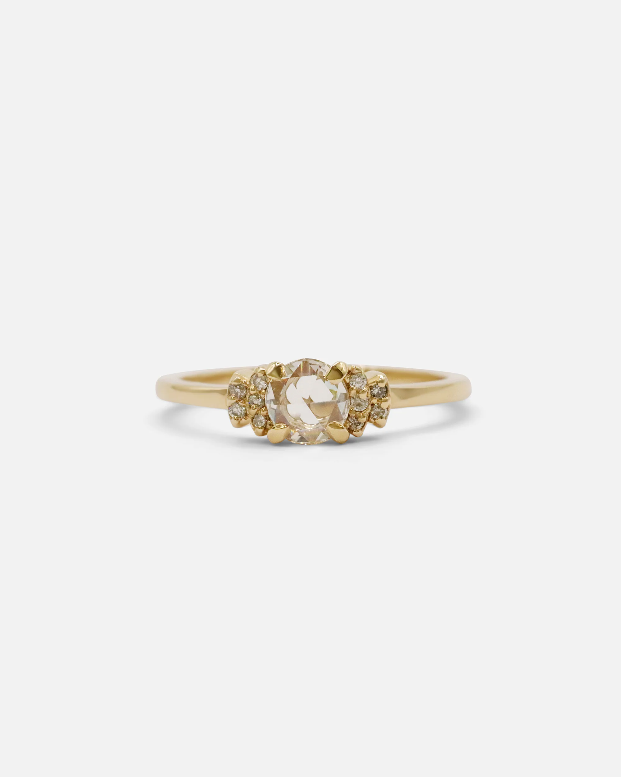 Rose Cut Diamond Bow Ring