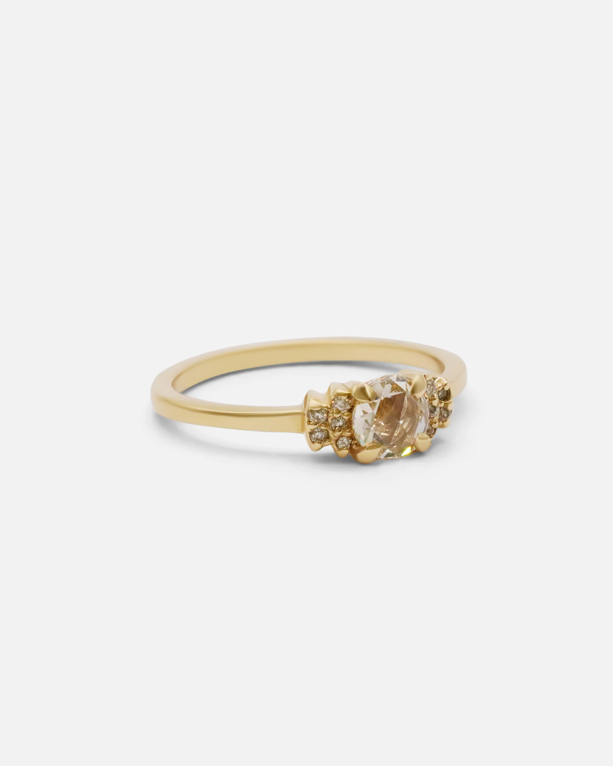 Rose Cut Diamond Bow Ring - Image 2