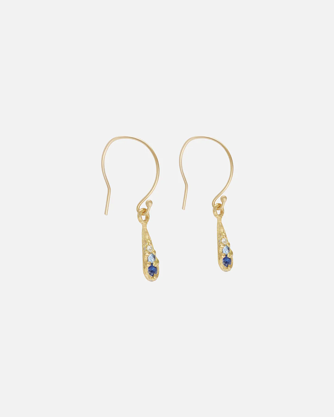Silk / Gradient Blue Sapphire Earrings - Image 3