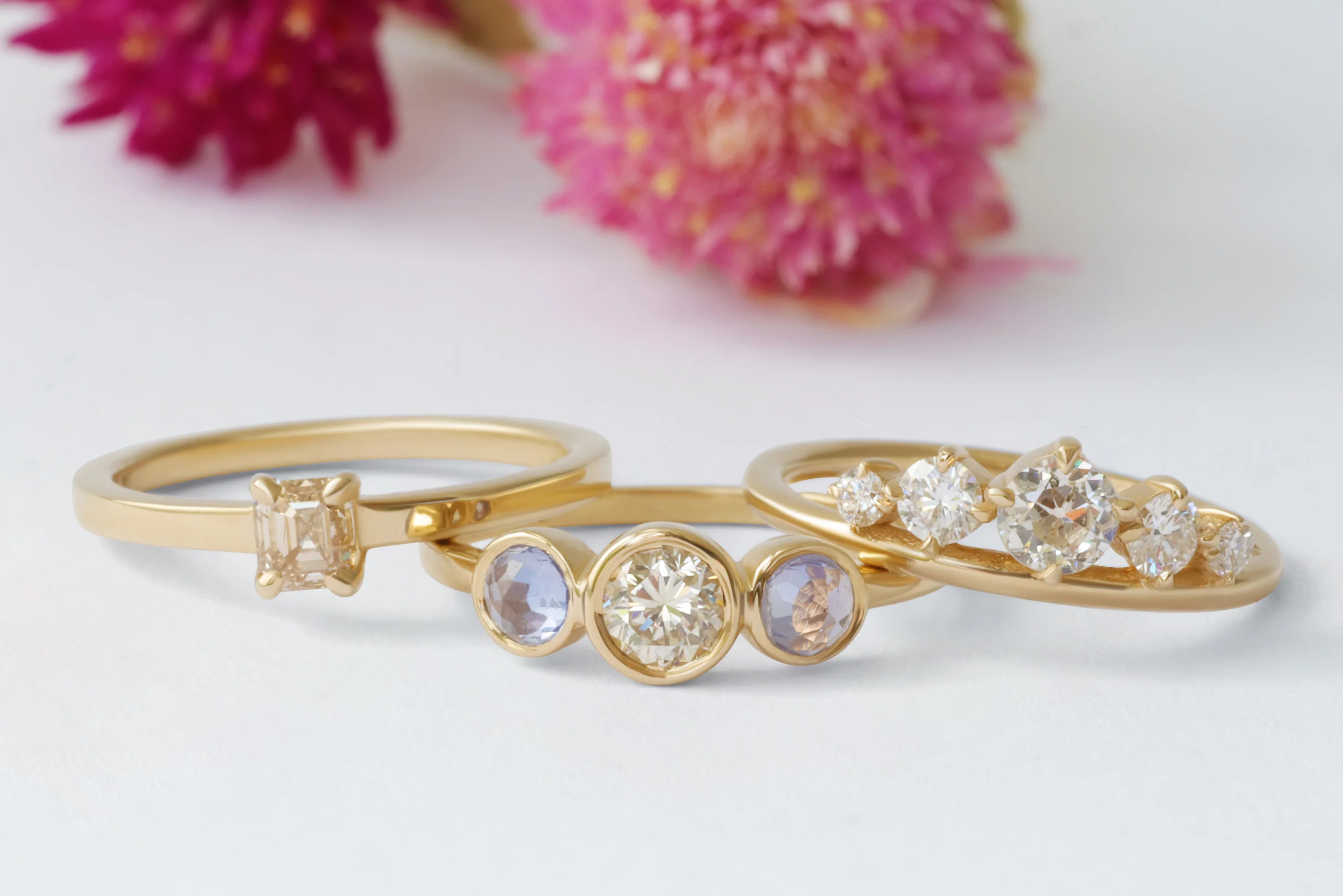 Solitaire Ring / Square Cut Diamond - Image 4
