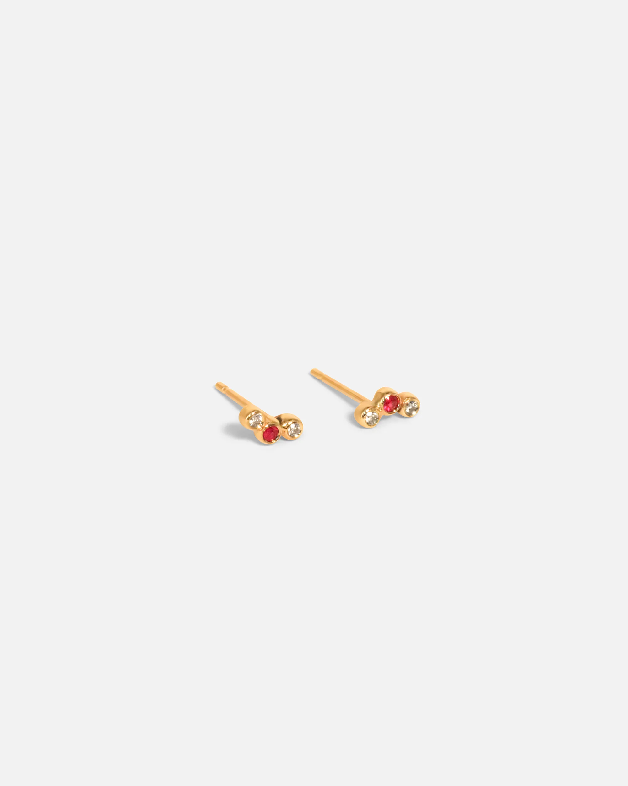 Three Bezel Set Studs - Image 2