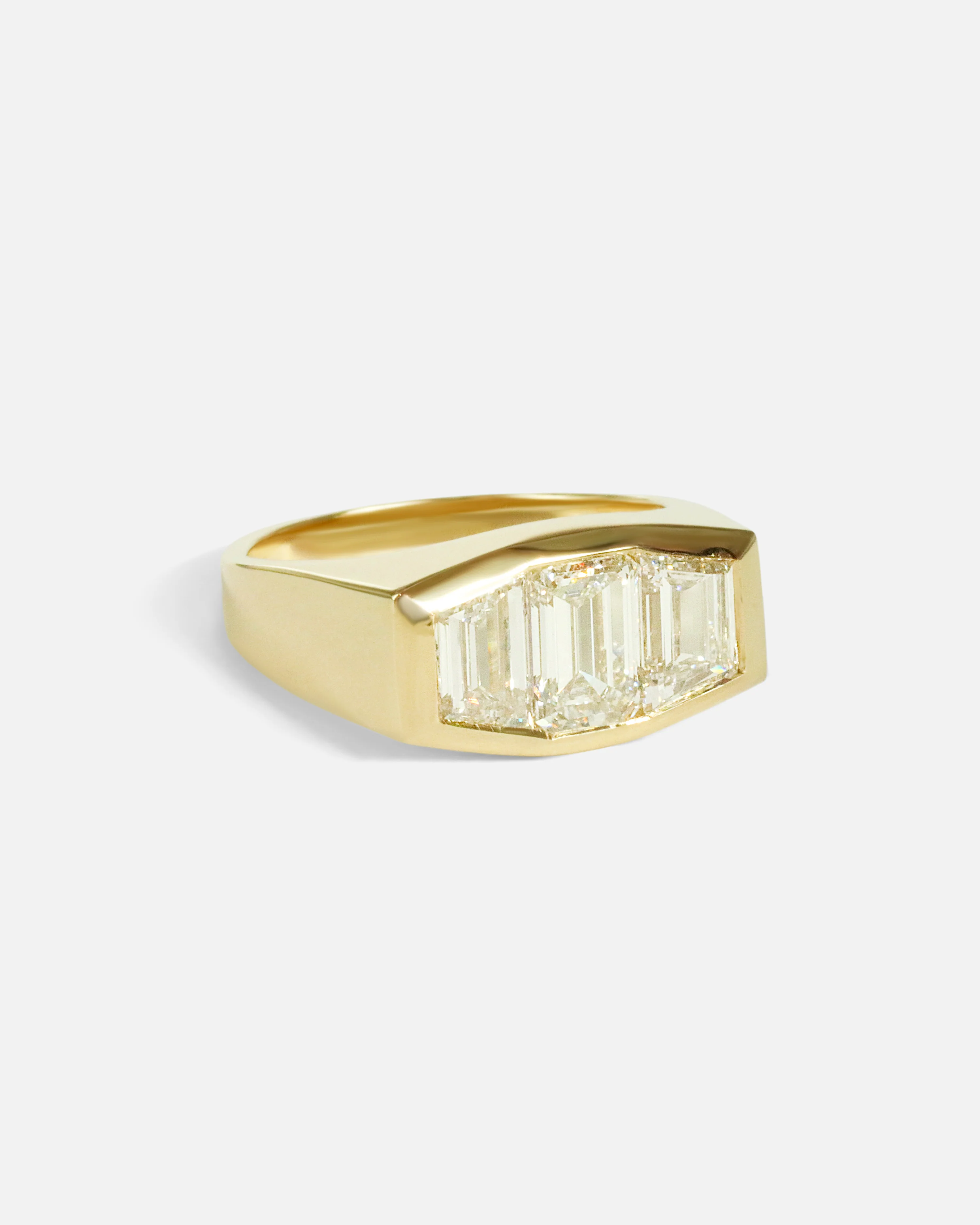 Three Wishes / Emerald Cut Diamond Ring - Image 2