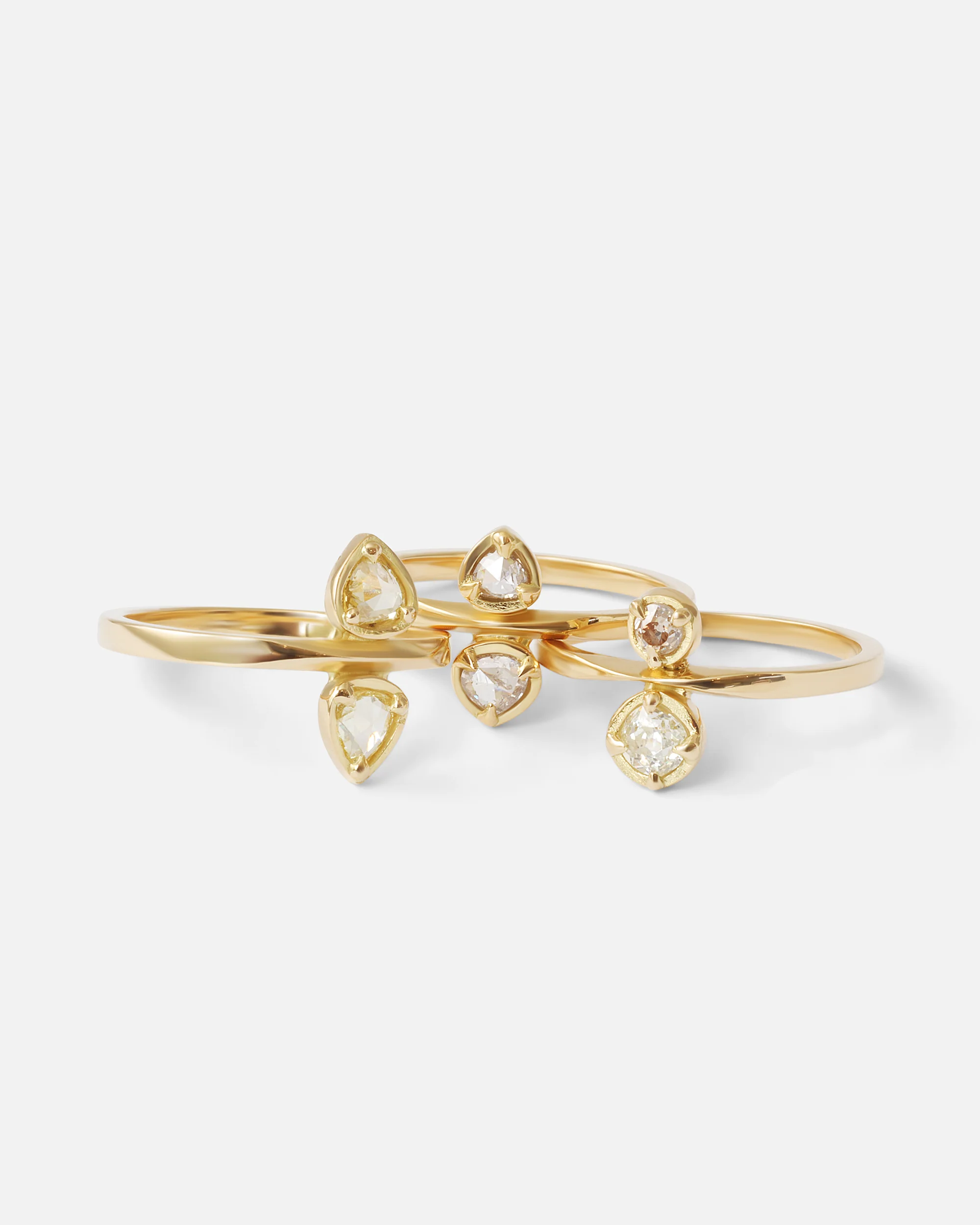 Toi Et Moi / Old Mine Cut Diamond Ring - Image 4