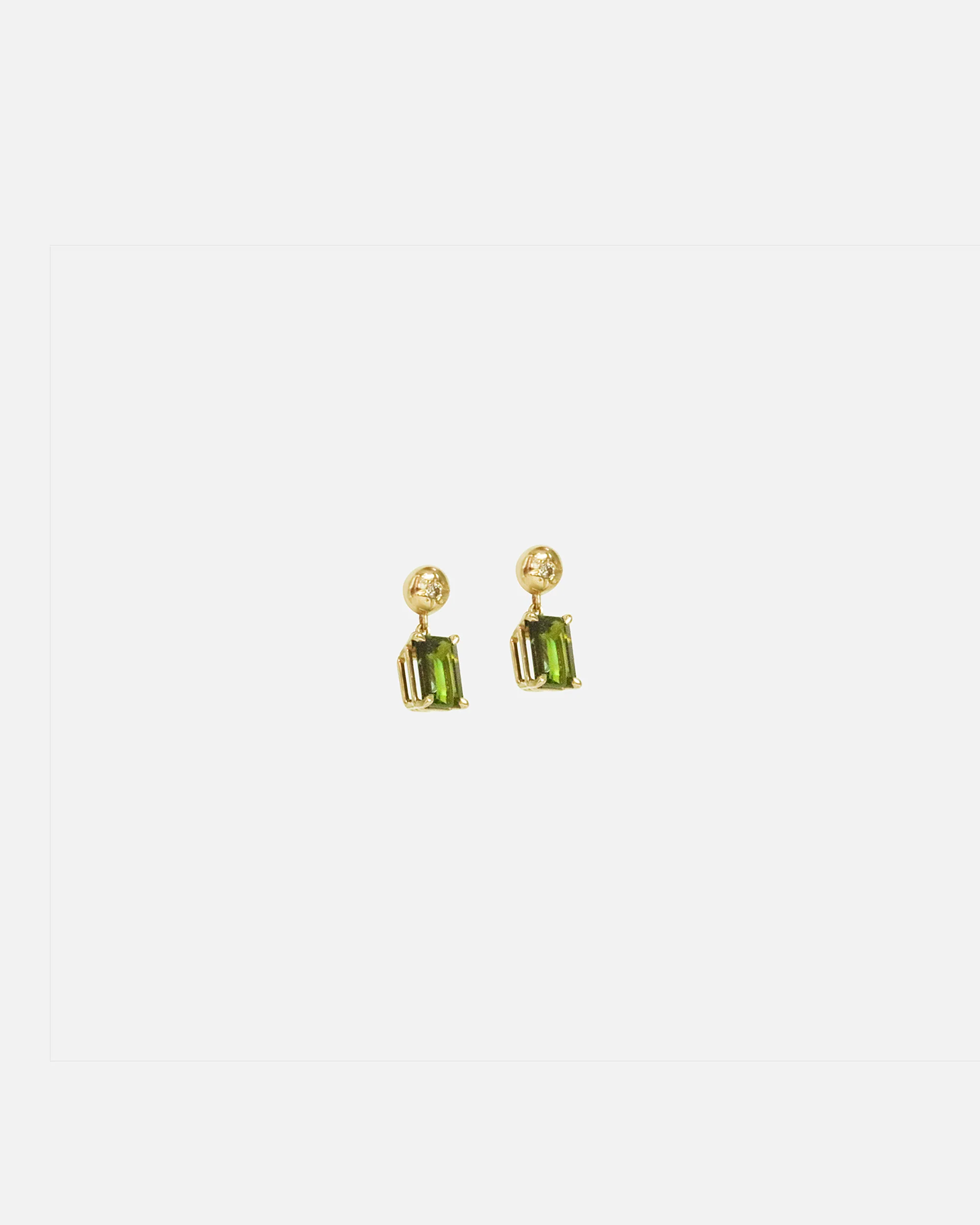 Tourmaline Drop Earrings - Image 2