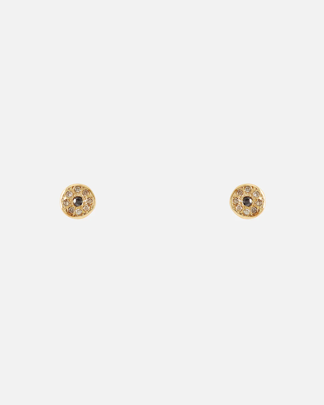 White & Black Diamond Disk / Yellow Studs - Image 3