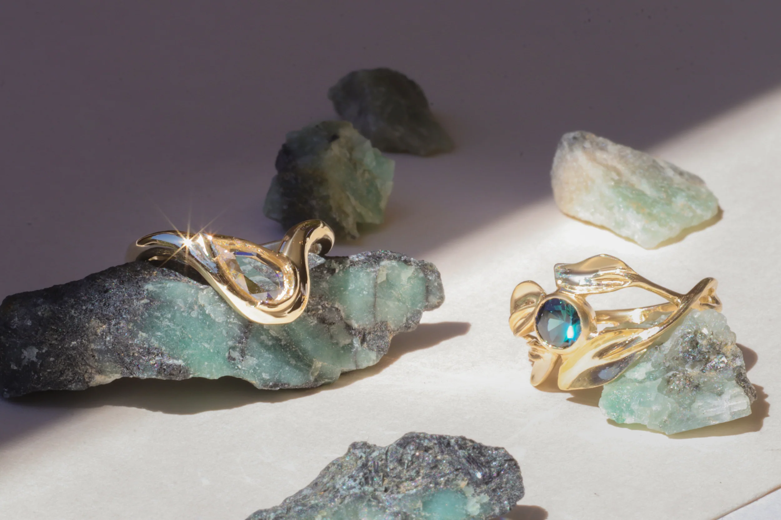 Willow / Kenyan Sapphire Ring - Image 4
